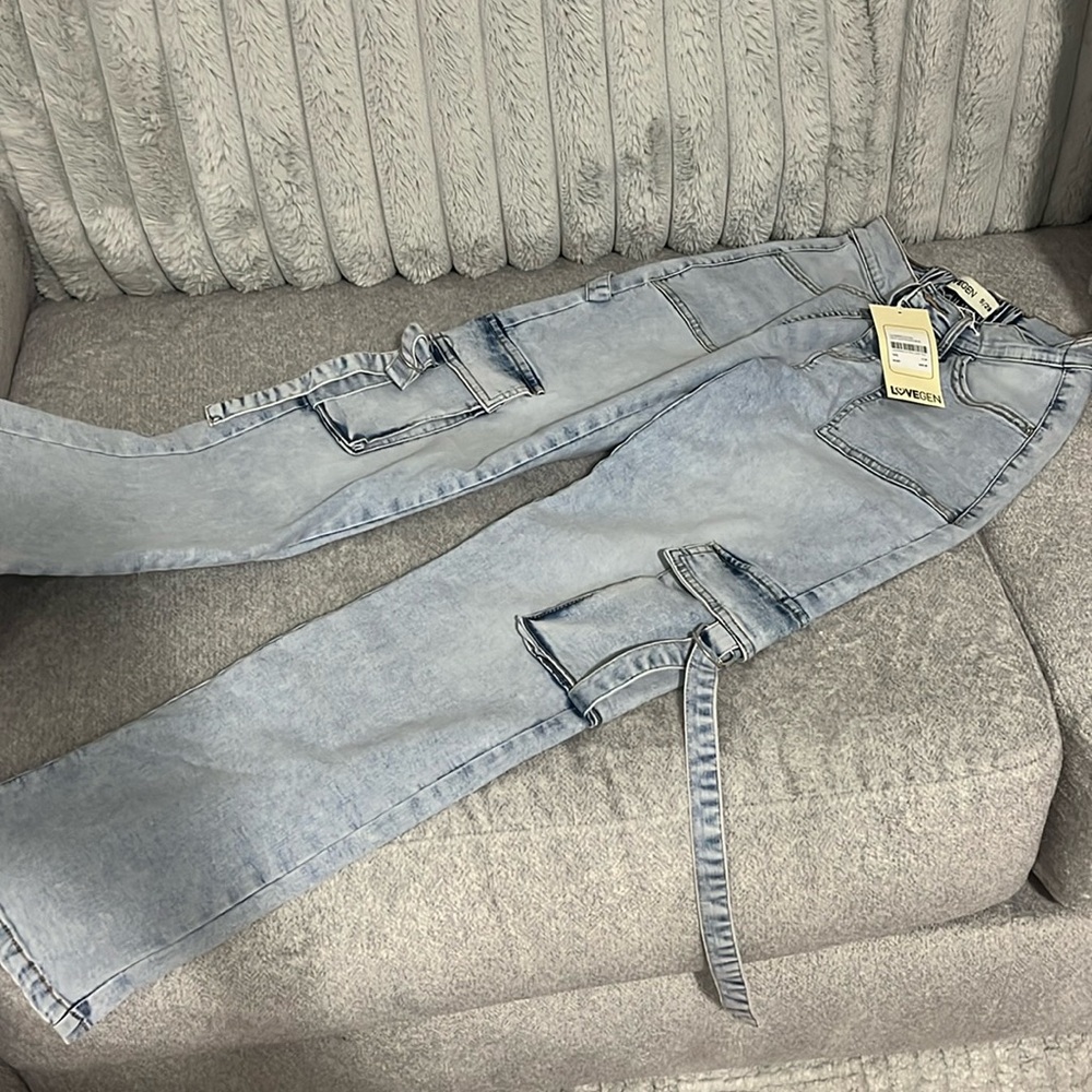 Blue Jean cargo jeans